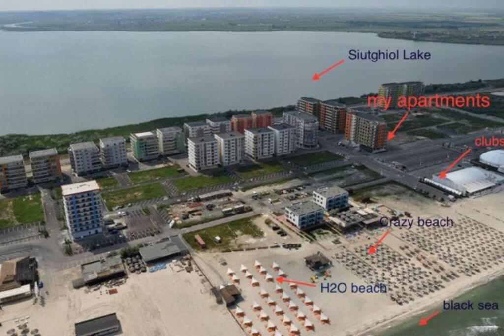 Summerland, 30M From Beach&Best Clubs, Nuba, Fratelli, Ammos Lejlighed Mamaia Eksteriør billede